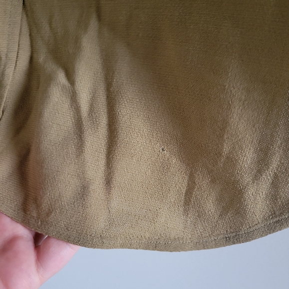 Vintage Vintage Pendleton 100% Virgin Wool Tan Shirt Single Pocket Mens Size 16 - Picture 4 of 11